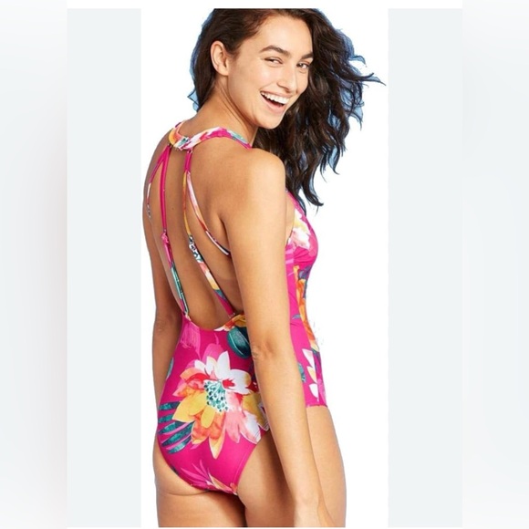 Kona Sol Other - New Kona Sol Tropical Floral One Piece Swimsuit Bathing Suit Women’s 18W Plus